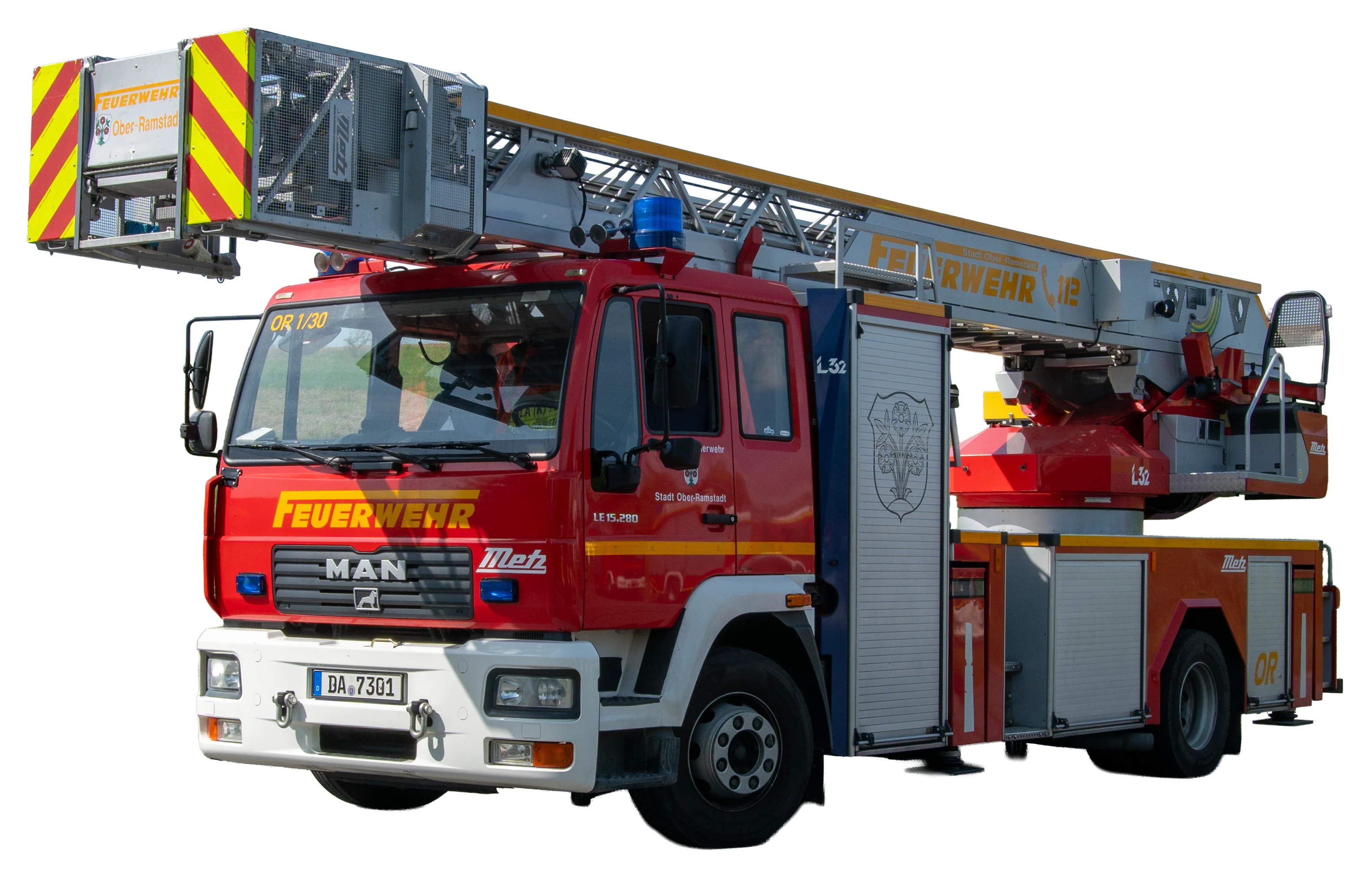 Drehleiterkorbfahrzeug